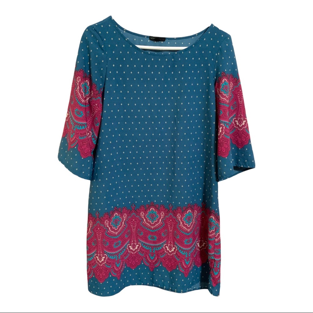 Paisley and Polka Dot Nightshirt M